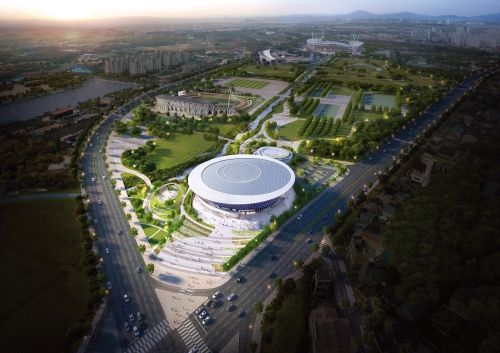 전주실내체육관 조감도