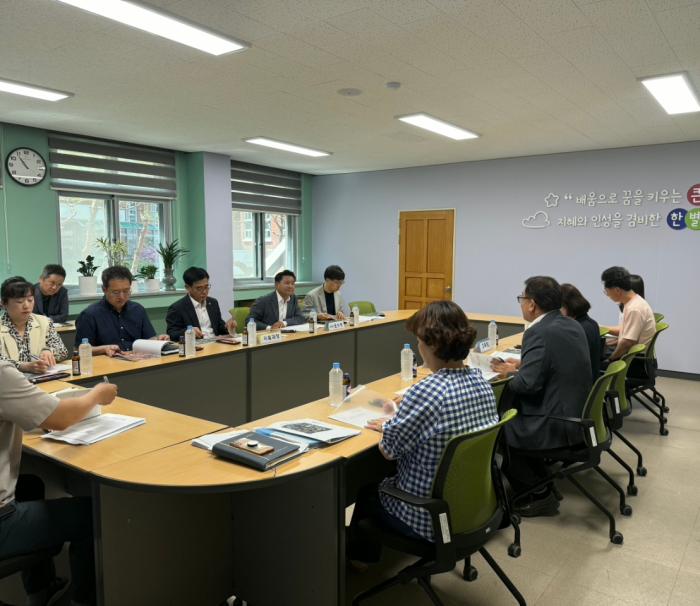 윤수봉 전북도의원, 완주 한별고 교육환경 개선 점검 기사 이미지