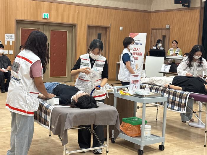 완주군, 을지연습 일환 긴급 채혈 훈련 전개 기사 이미지